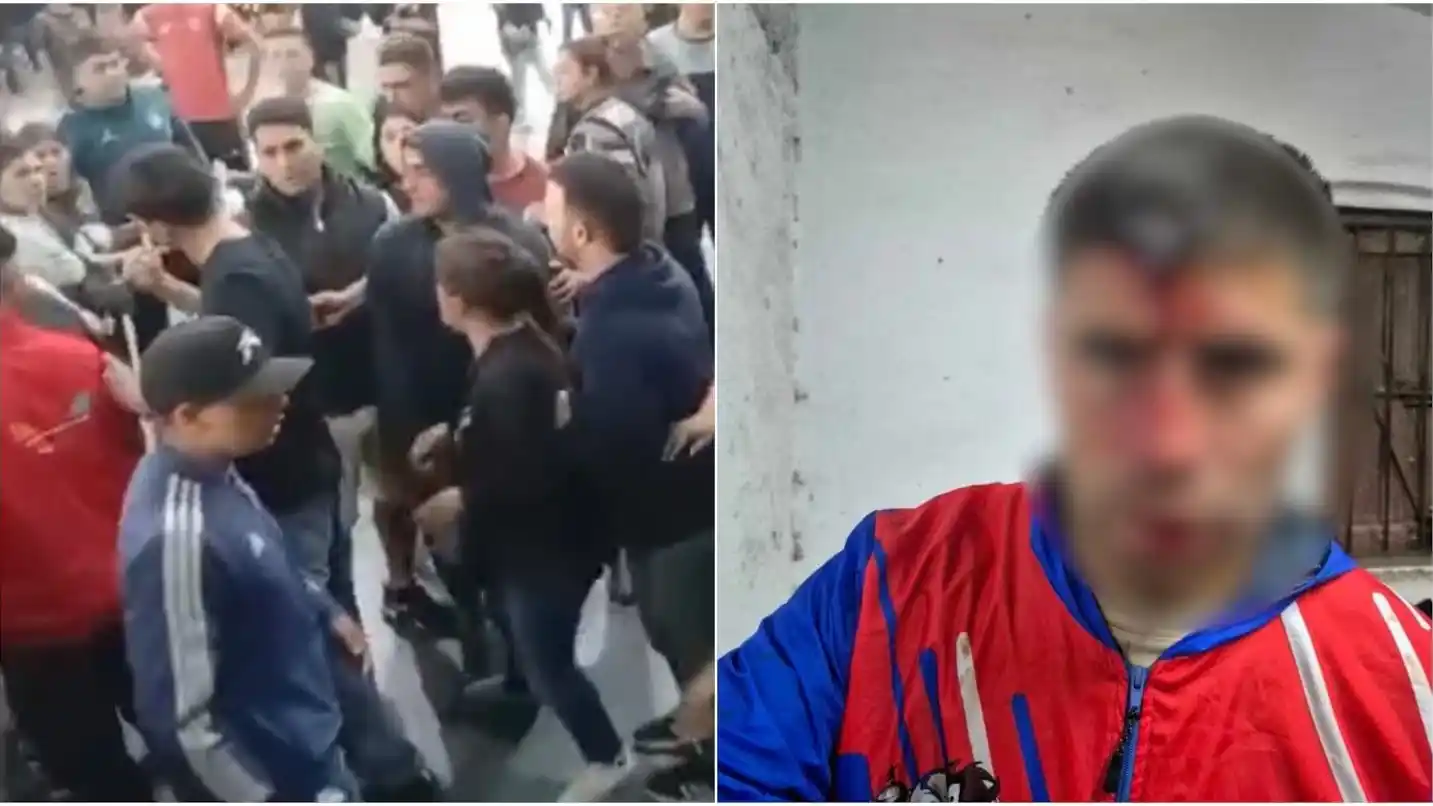 Batalla campal en un partido de fútbol juvenil: un hombre fue apuñalado con una llave en la frente.