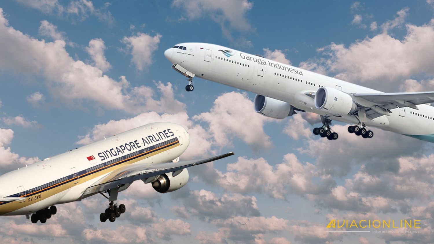 Singapore Airlines y Garuda Indonesia avanzan en un joint venture