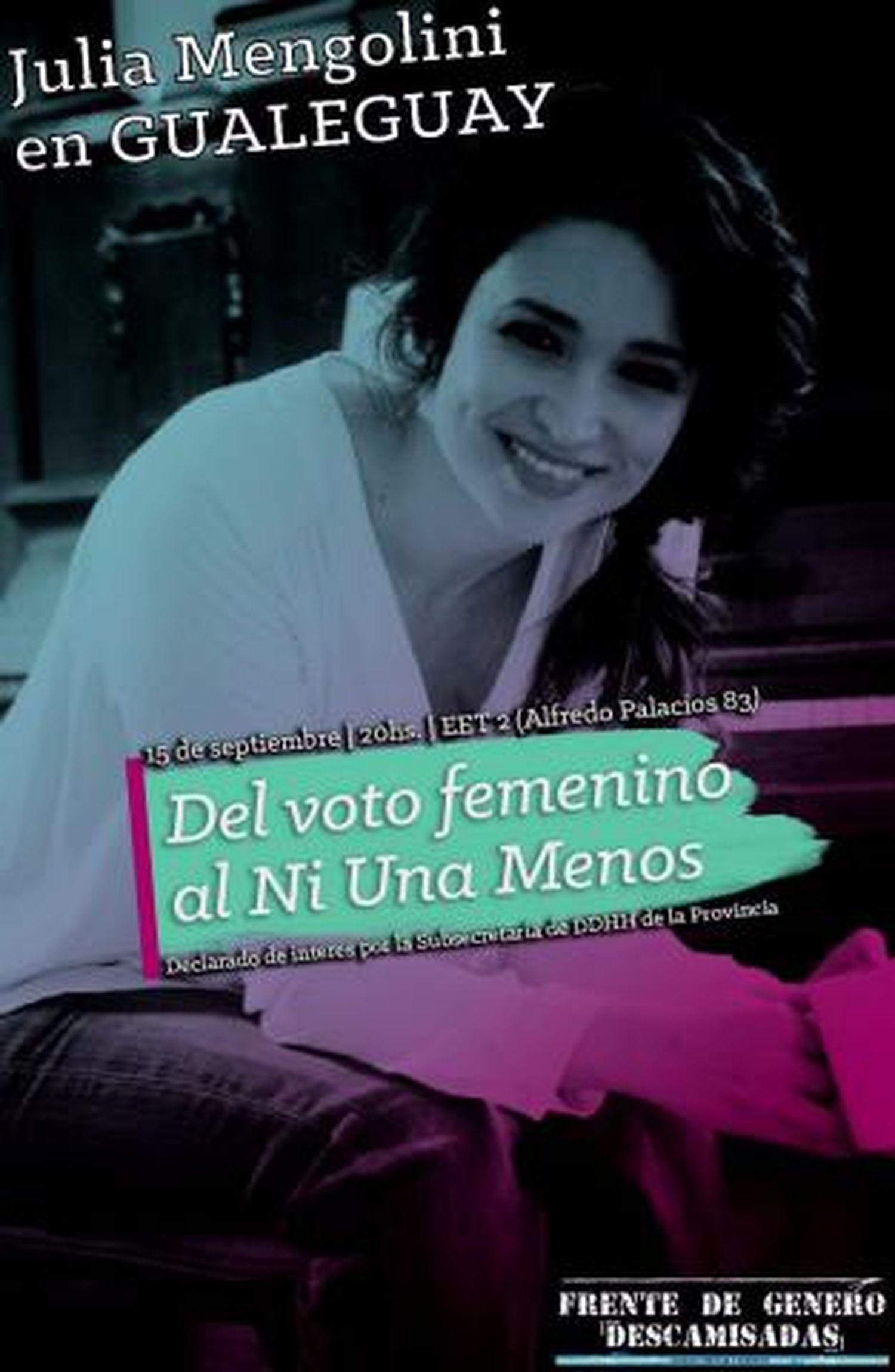 La periodista Julia Mengolini brindará una conferencia en Gualeguay