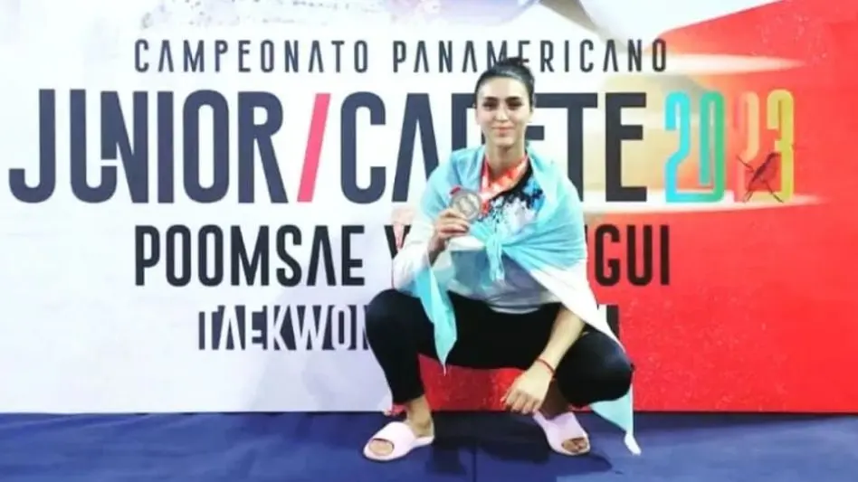 Antonella Mattei se llevó la medalla de plata en el Campeonato Panamericano Juvenil de Taekwondo