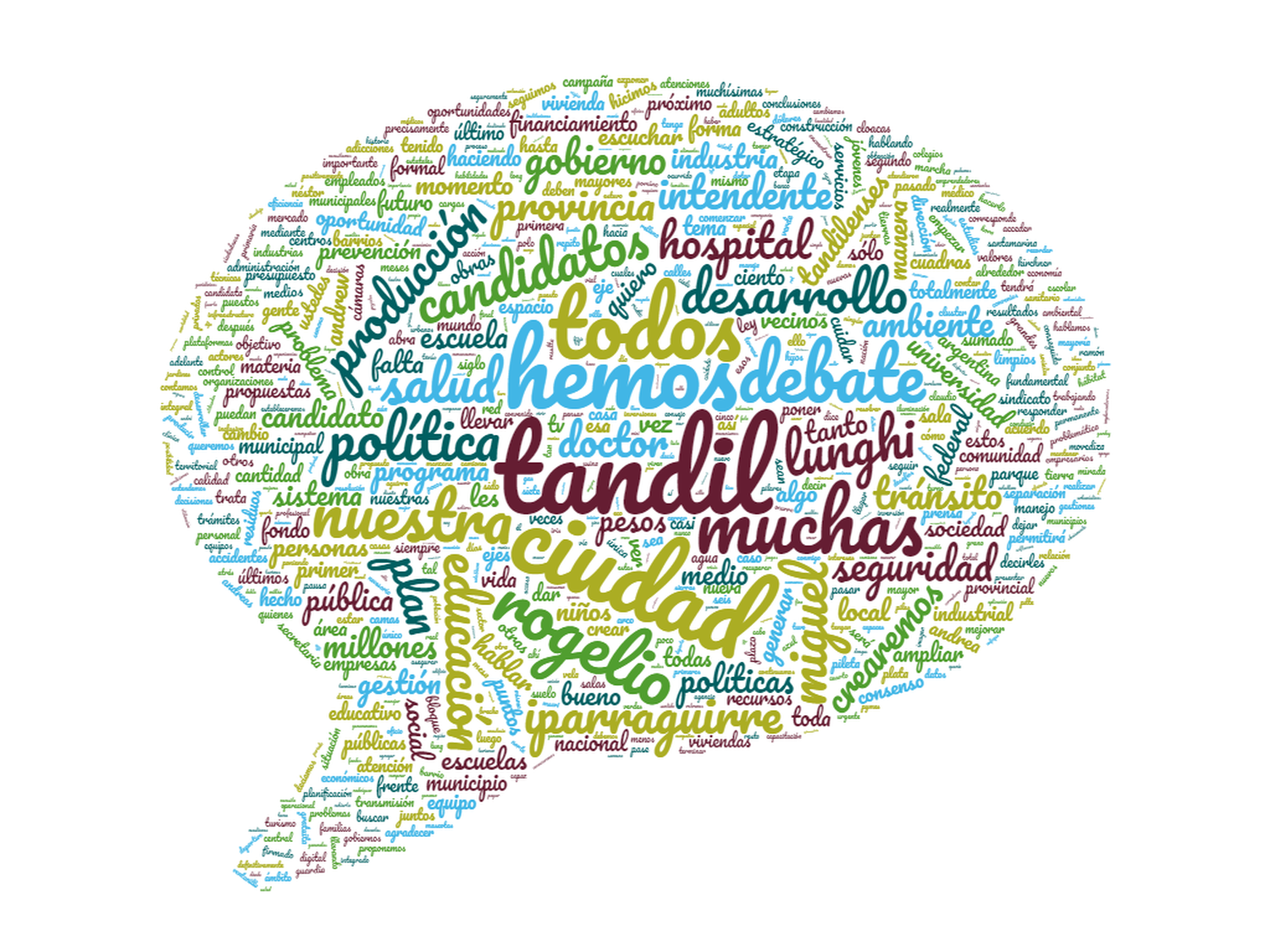 "Tandil", "ciudad" y "hacemos", las tres palabras más utilizadas durante el debate