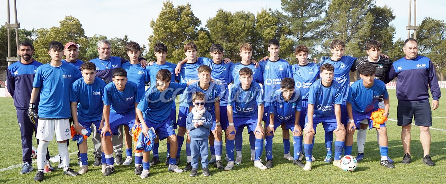 El equipo de la Sub-15 de Necochea, dirigido por Darío Ramón
