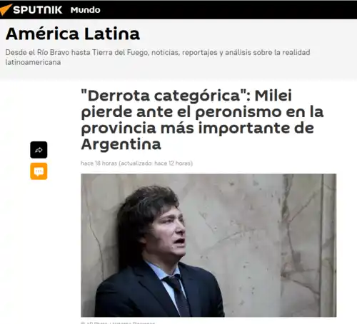 Ecos de la derrota de Milei en la prensa internacional