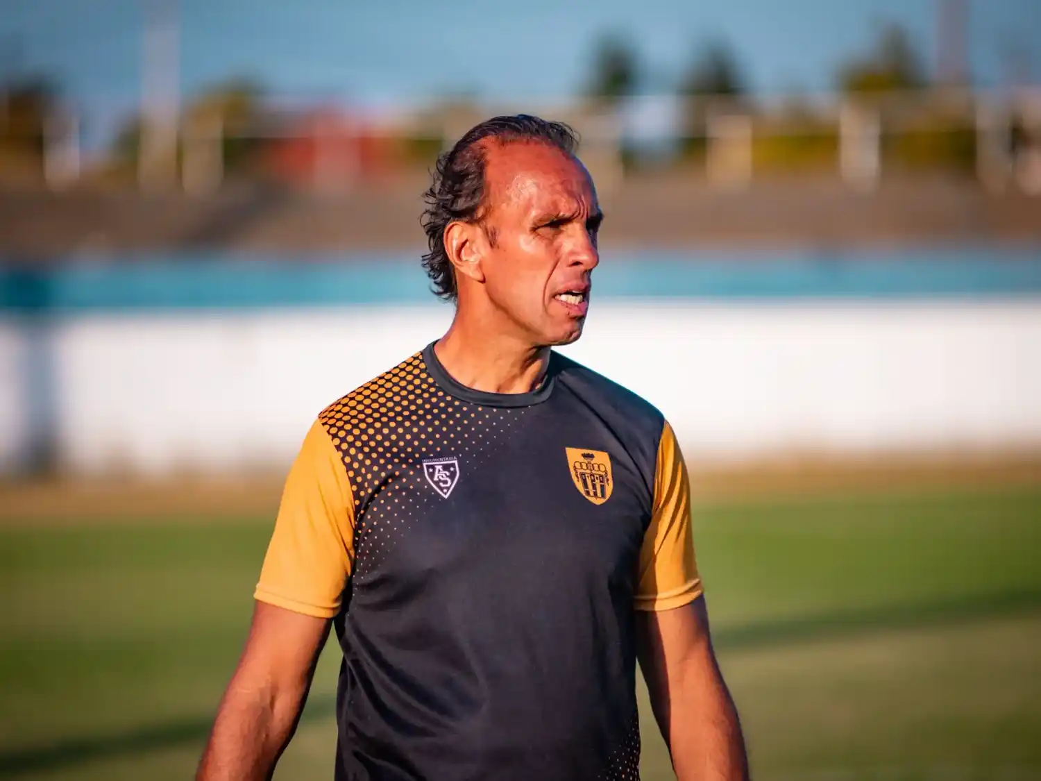 Navarro Montoya durante su gestión como técnico de Santamarina.