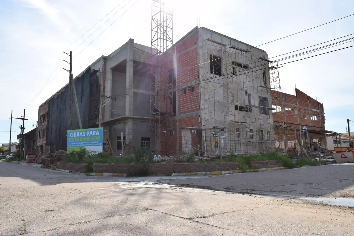 Continúan los trabajos en el nuevo edificio de la Escuela Técnica