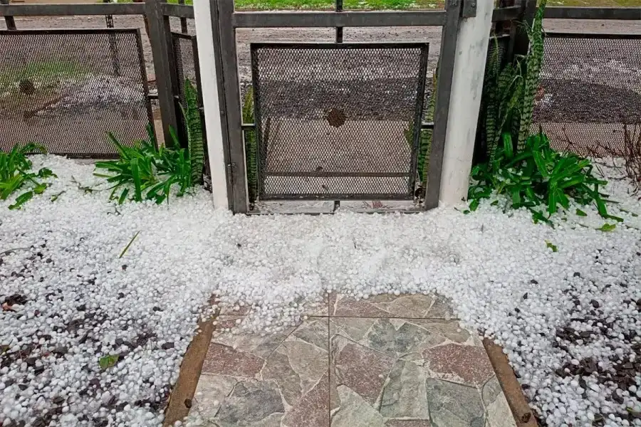 Granizada en General Ramírez.