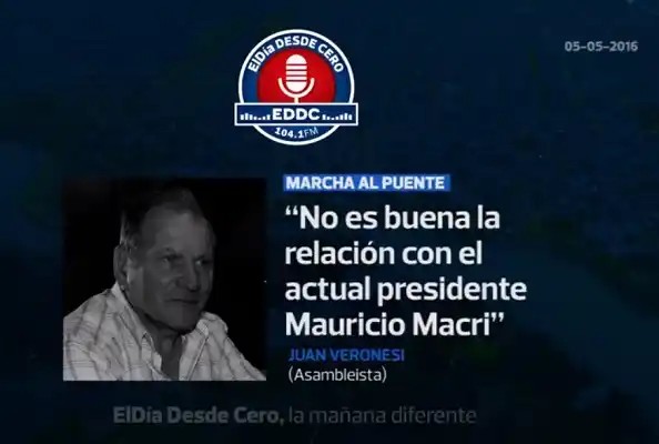 "No es buena la relación con el actual presidente Mauricio Macri"