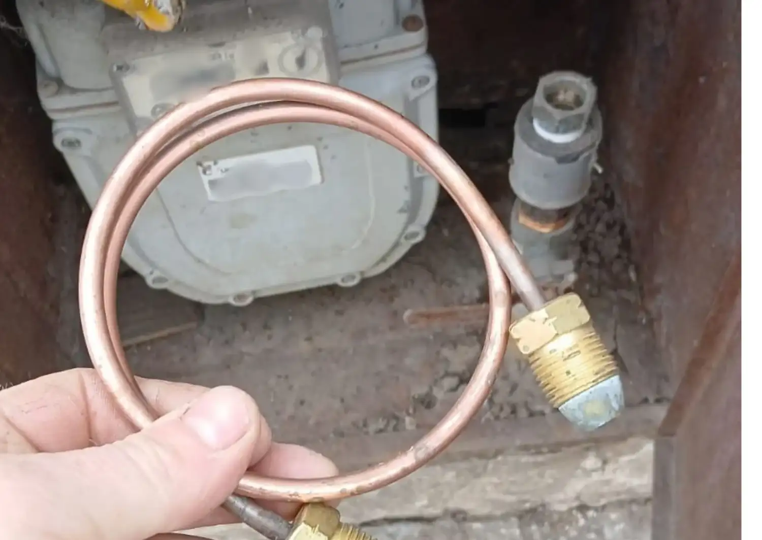 Robo de caños de cobre en medidores de gas