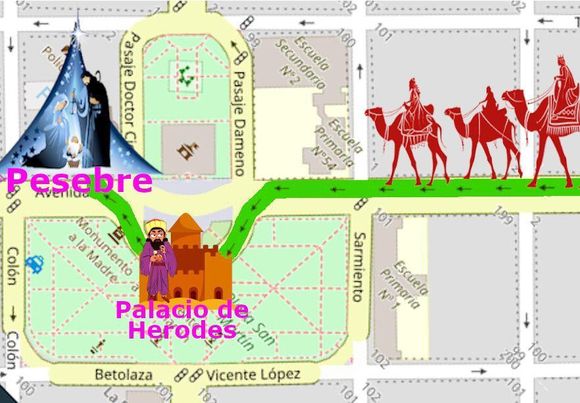 Dieron a conocer el recorrido que harán los Reyes Magos en nuestra ciudad (Mapa)