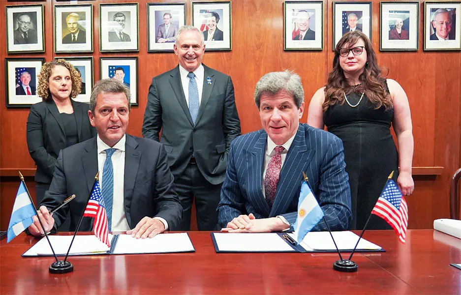 Argentina firmó un convenio con los Estados Unidos en el marco del acuerdo con el Club de París