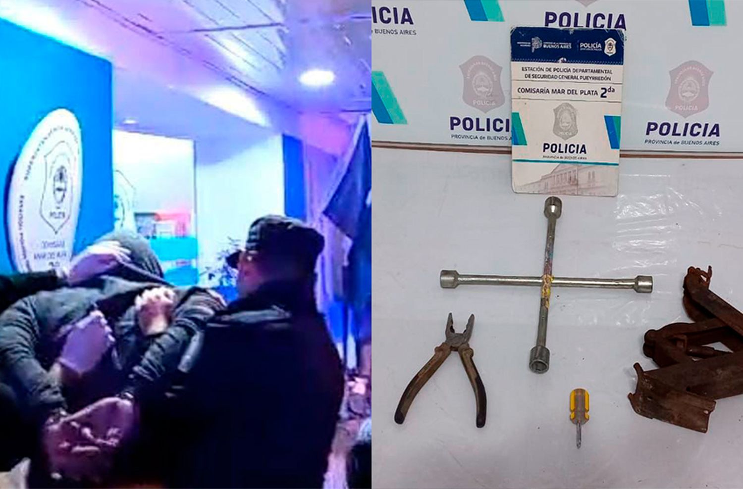 Atrapan a un roba ruedas en el barrio San José