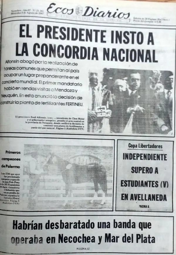 Miércoles 5 de agosto de 1987