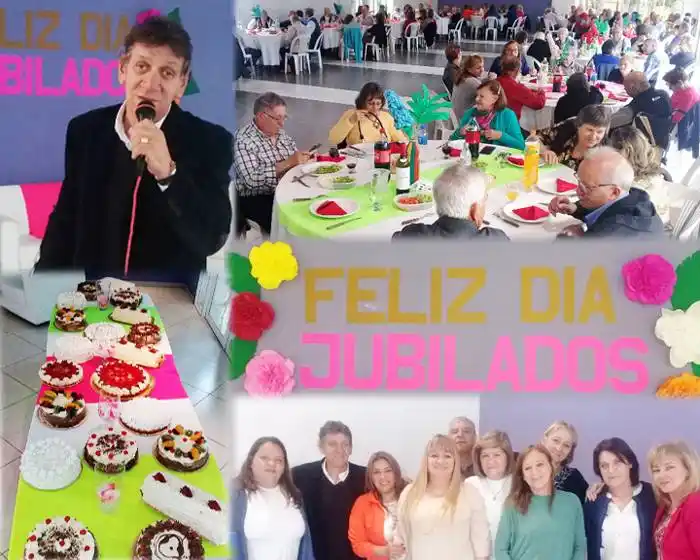 Los jubilados mercantiles festejaron  su día en un concurrido almuerzo