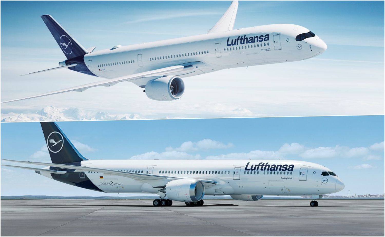 Lufthansa: aprueban compra de cinco A350-900 y cinco B787-9