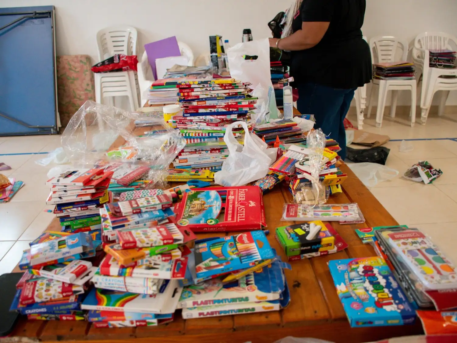 Entrega de útiles escolares