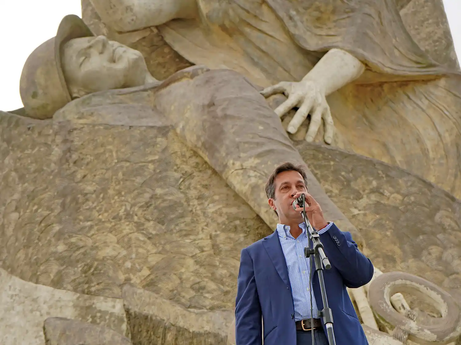 Mensaje. El intendente Arturo Rojas en homenaje a los veteranos