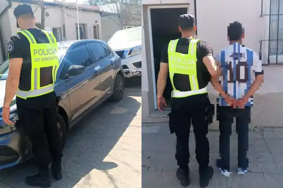 Lo “engancharon” en un control sobre RN19 con cartuchos en la guantera y anomalías en los datos del auto