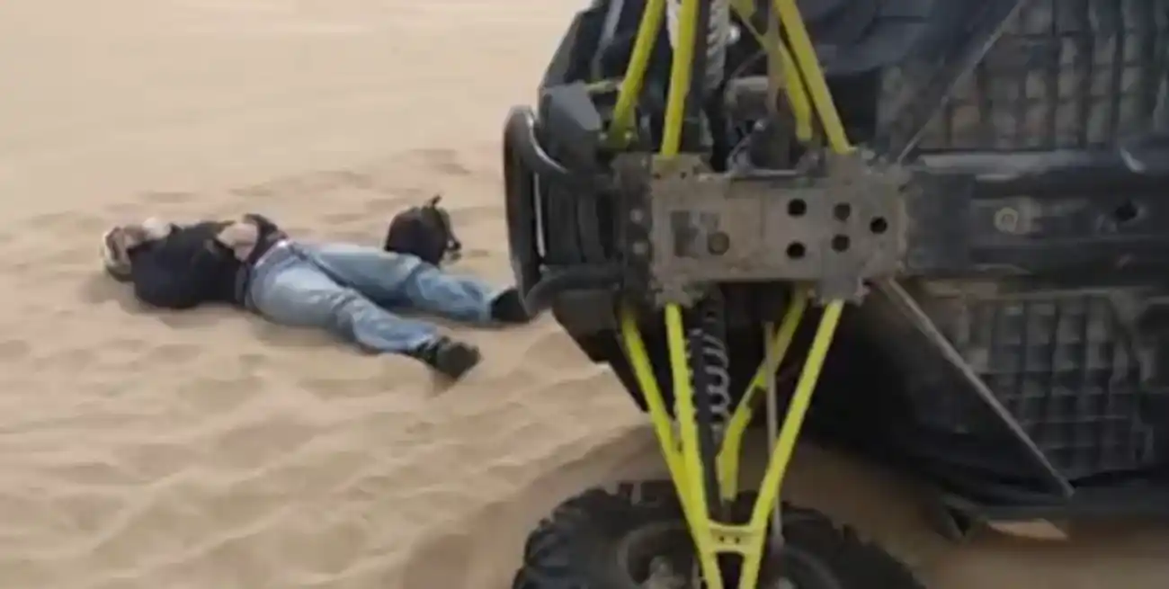 El accidente ocurrió dentro del barrio privado Costa Esmeralda, en zona de médanos.