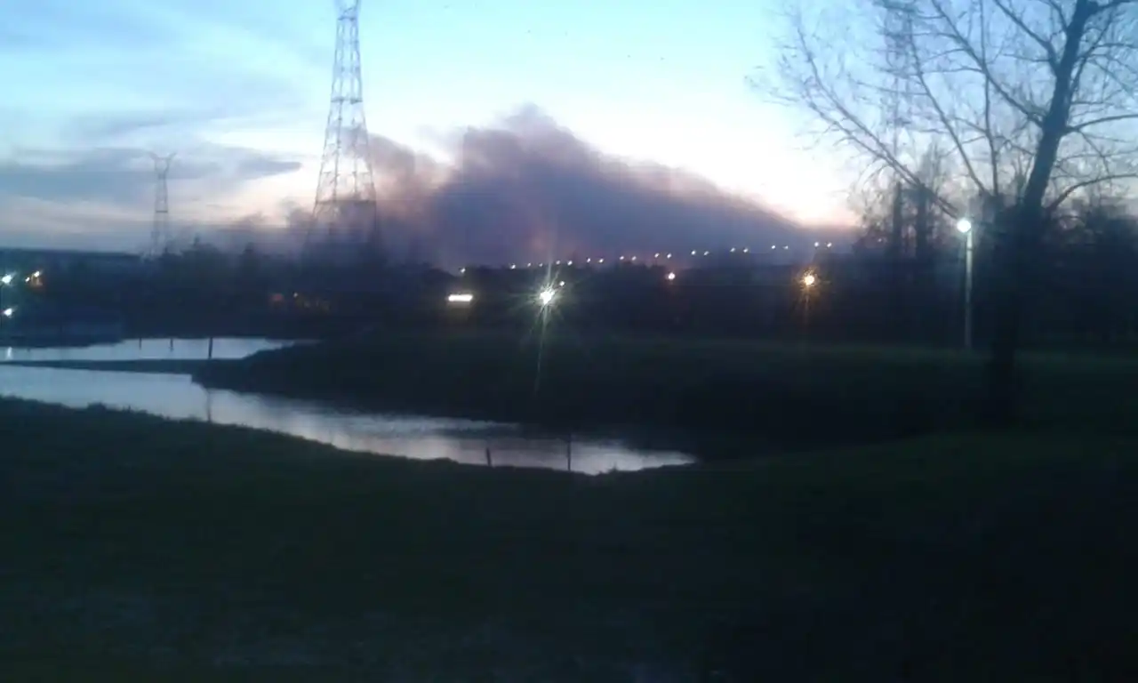 Otro incendio de pastizales provocó demoras en Ruta 12