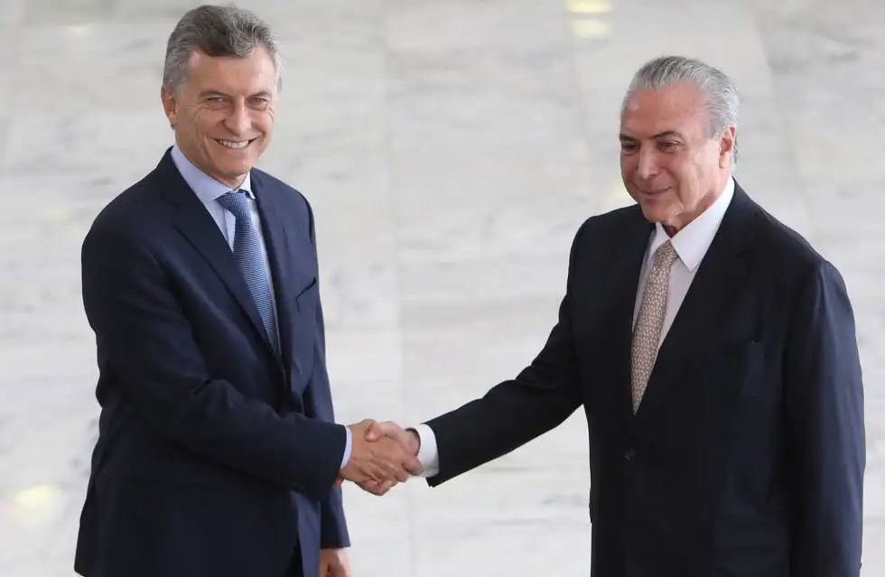 Mauricio Macri se reúne con Michel Temer