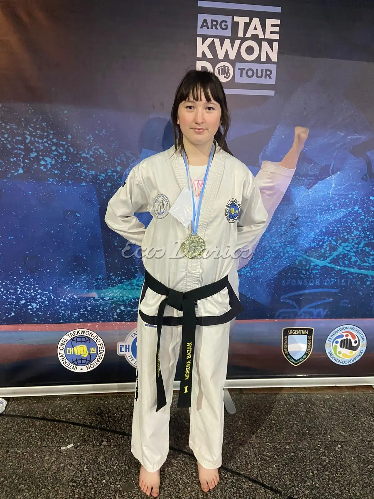 Morena Bazán brilló y demostró sus destrezas, otra vez, para dejar el Teakwon-do local, en un muy buen nivel