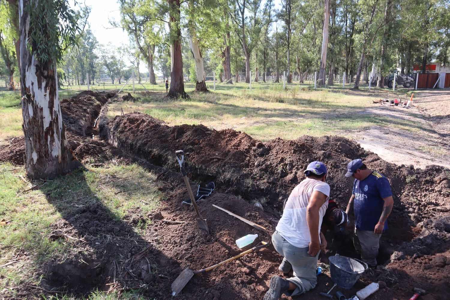 Obras Sanitarias trabaja en el Parque Aéreo