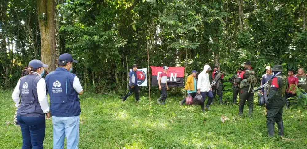 ELN liberó a los 5 trabajadores que tenían secuestrados