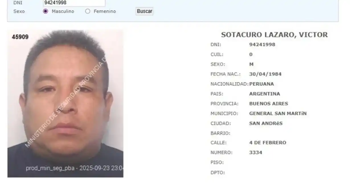 La detención fue confirmada por Patricia Bullrich y Carlos Sadir.