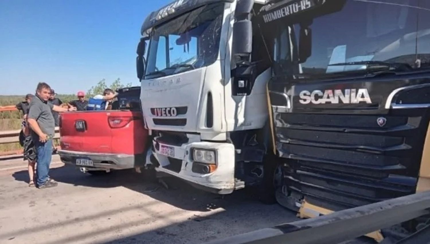 Un choque múltiple en uno de los puentes de Zárate-Brazo Largo origina largas colas