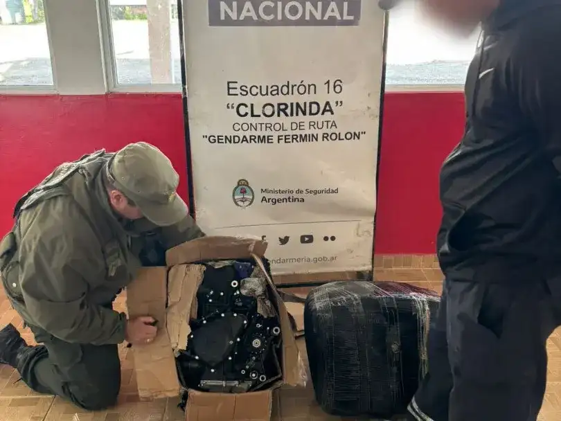 Gendarmería interceptó cargamento de motores robados ocultos en encomiendas
