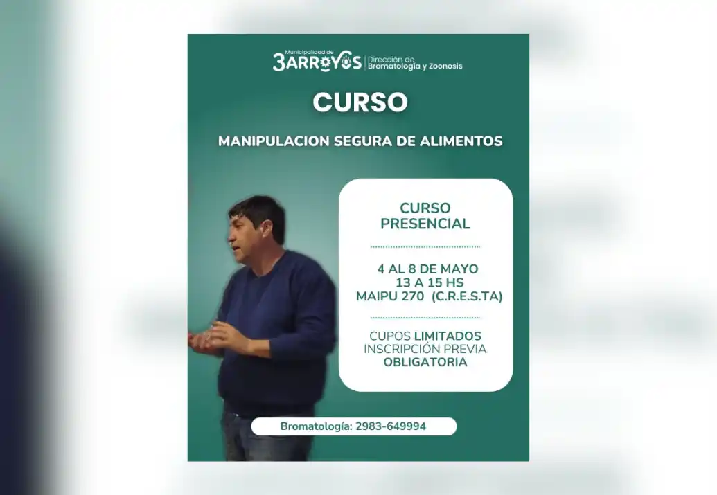 Curso gratuito de manipulación segura de alimentos