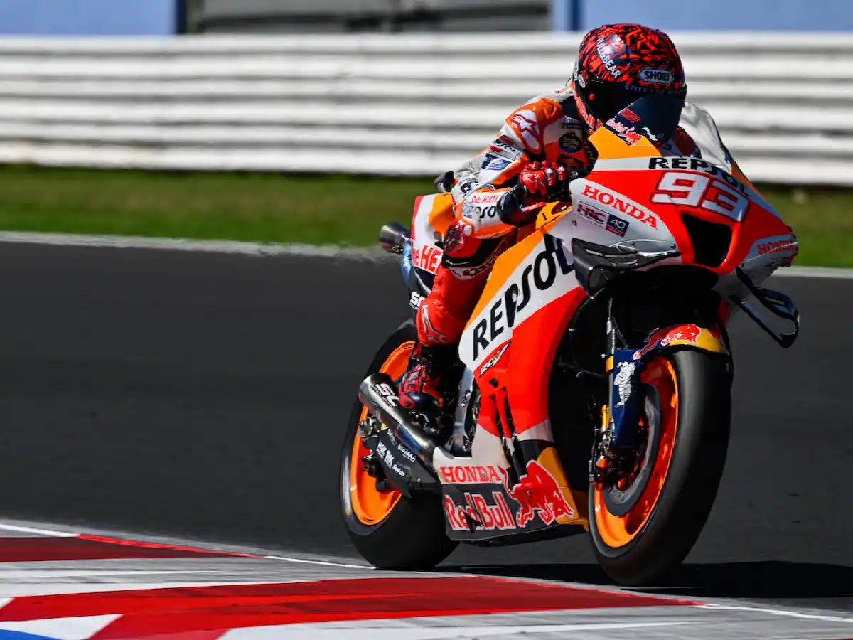 Márquez volvió a subirse a una MotoGP 