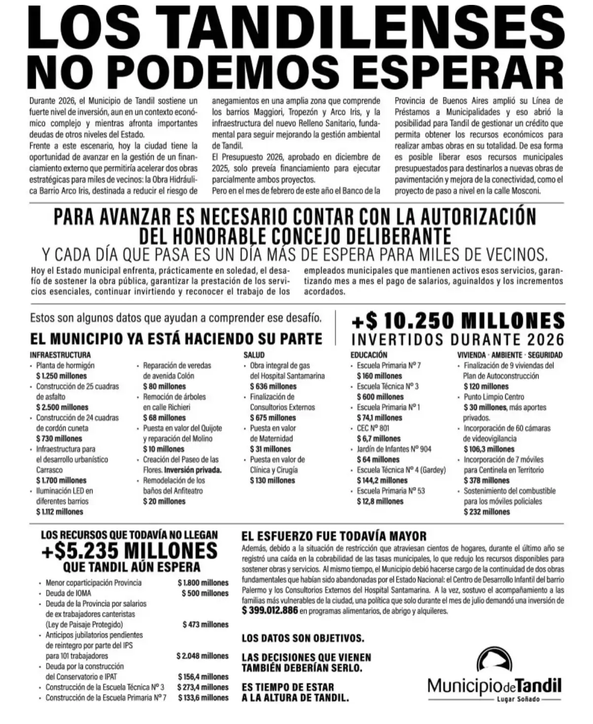 Municipio pedido Concejo