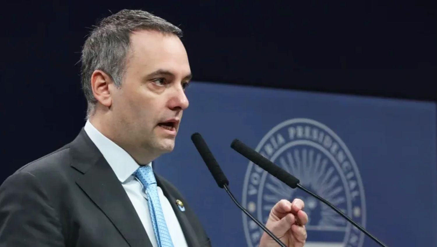 El vocero presidencial, Manuel Adorni