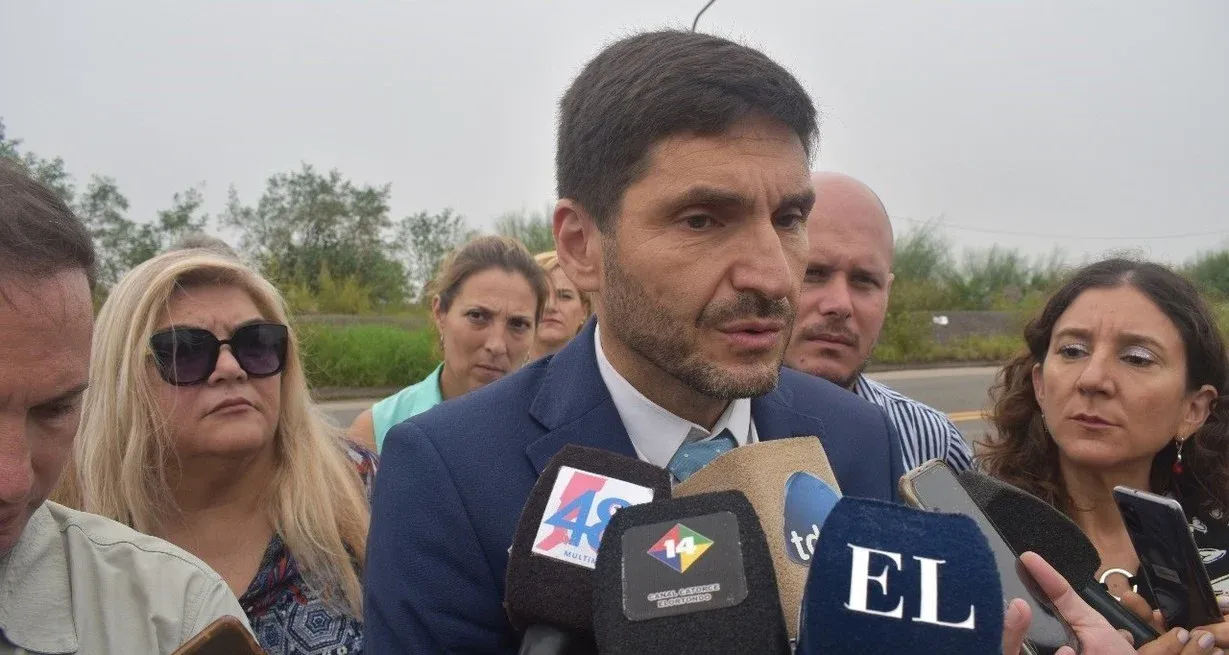 Maximiliano Pullaro en su ultima visita a la región. Imagen de archivo