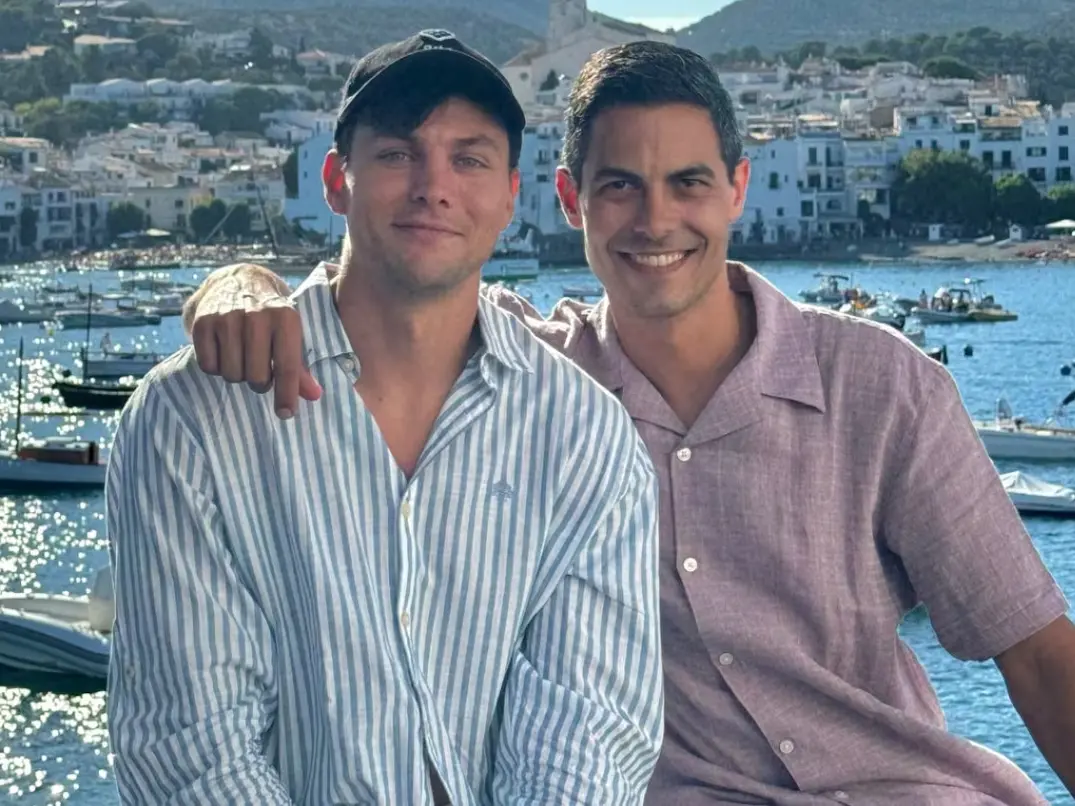 El argentina Nicolás Keenan junto a su pareja, el flamante Primer Ministro de Países Bajos:Rob Jetten.Foto: nicokeenan/IG