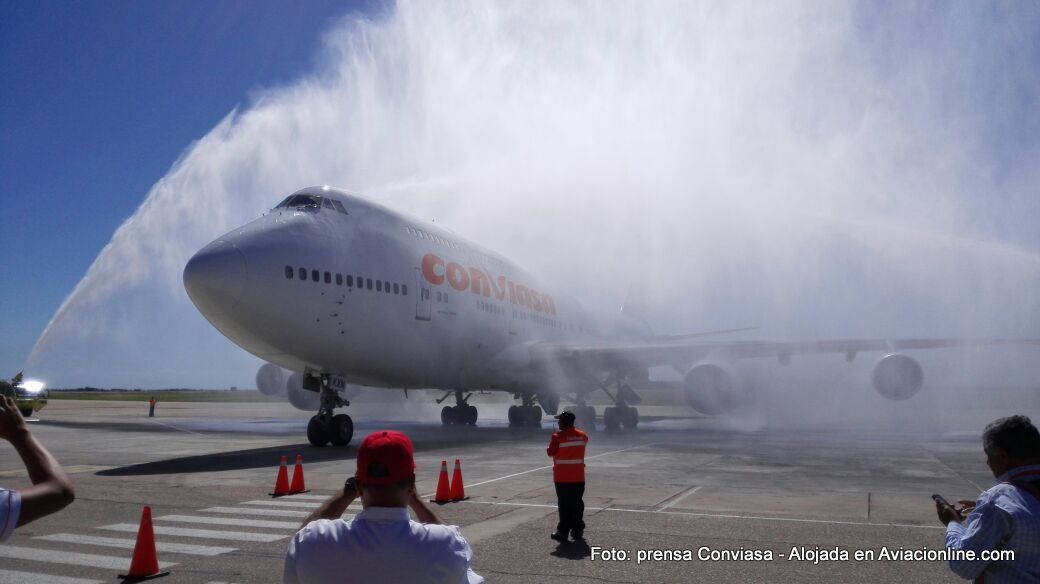 Conviasa inauguró sus vuelos entre Buenos Aires y Porlamar