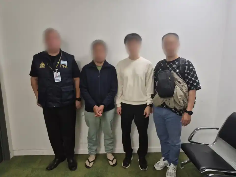 El filipino fue detenido en el aeropuerto de Ezeiza