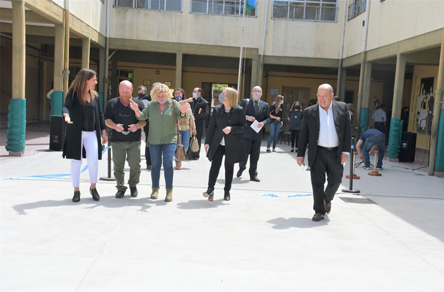 93° Aniversario del Colegio San Miguel: el intendente Paredi recorrió obras realizadas en la institución