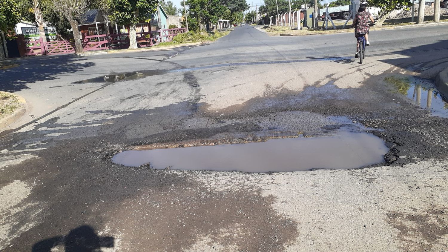 Pozos en calle Italia