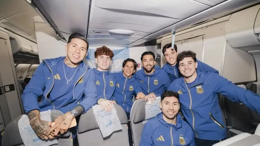 La Selección Argentina ya está en la concentración de Kansas City