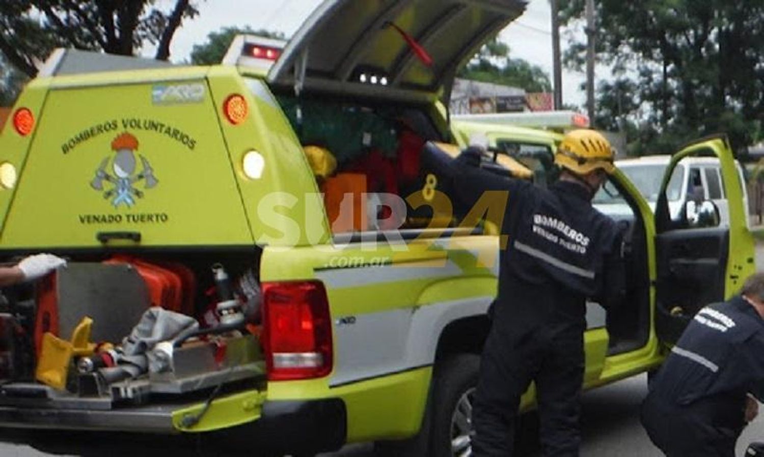 Venado Tuerto: hospitalizado tras chocar un poste de alumbrado con su bicicleta 