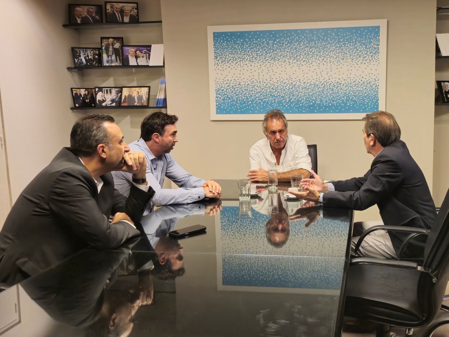 Fernando Zubillaga y Luis Castillo se reunieron con Daniel Scioli