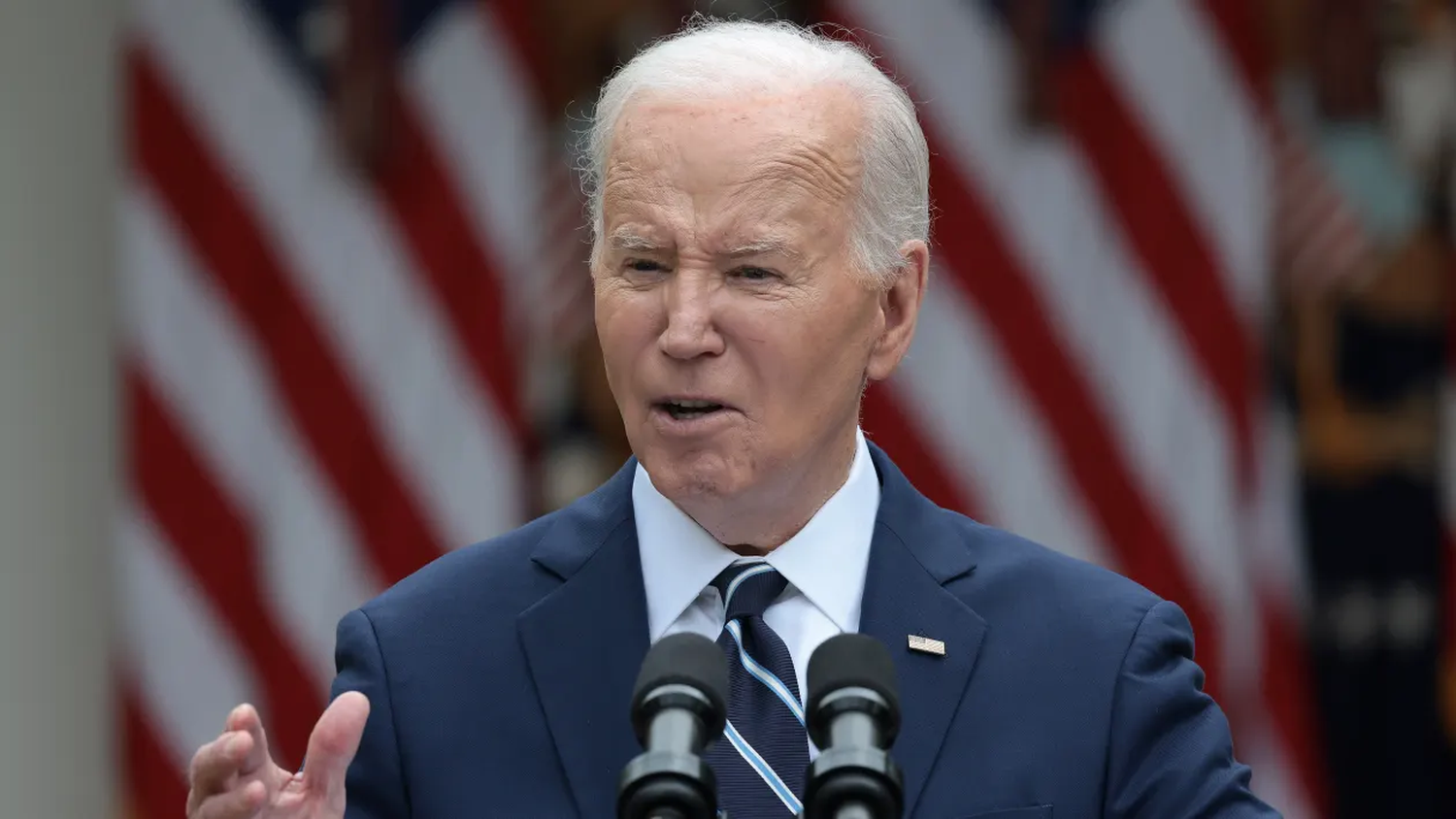 U.S. President Joe Biden announces increased tariffs on Chinese products