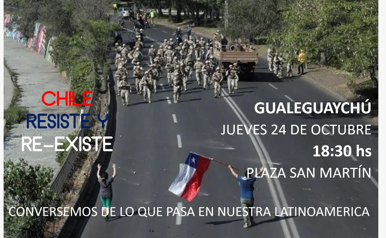 Convocan a una concentración en plaza San Martín en apoyo a Chile