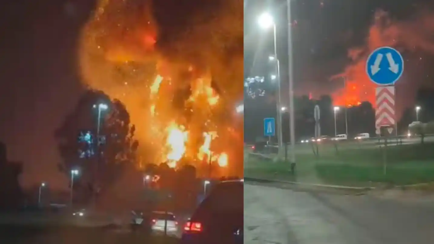 Vecinos de la zona reportaron que se escuchó un ruido ensordecedor. Varias dotaciones de bomberos trabajan en el lugar