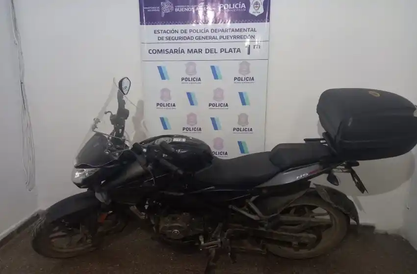 Dos menores capturados por robar una moto en pleno macrocentro