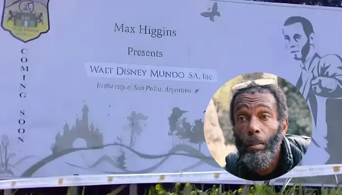 Max Higgins había llegado a San Pedro en octubre de 2007 para anunciar un parque Disney.