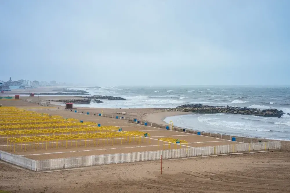 La zona de La Perla, en Mar del Plata.