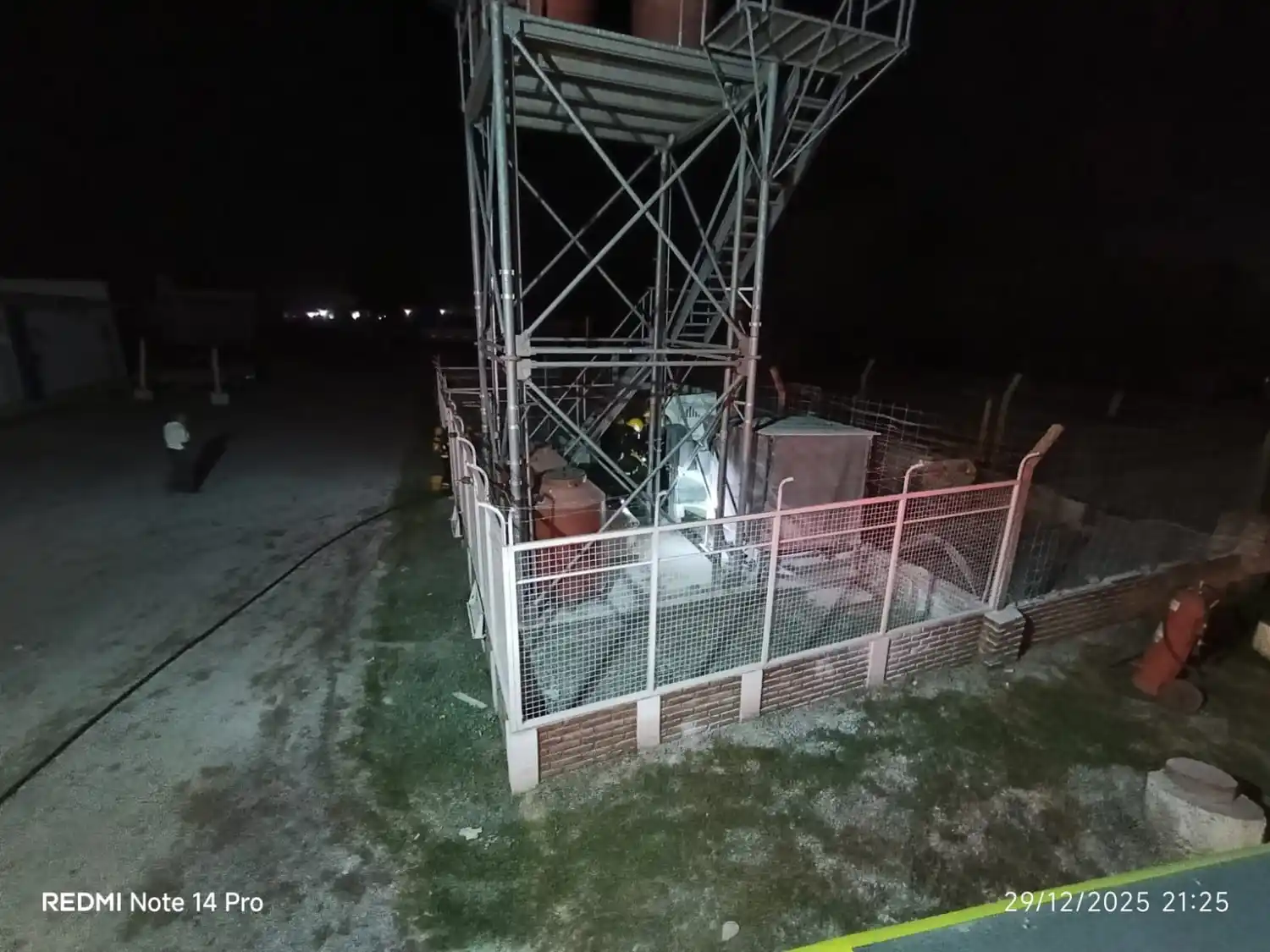 Personal de la estación de servicio actuó rápidamente.